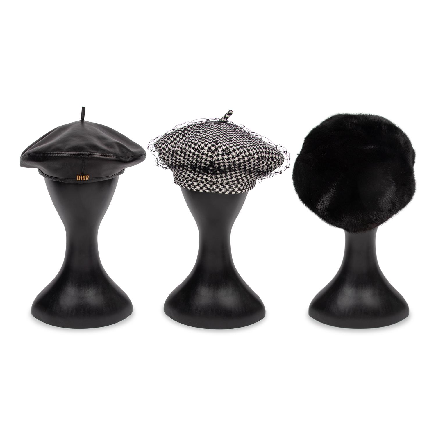 DIOR & DENNIS BASSO, THREE BERETS
