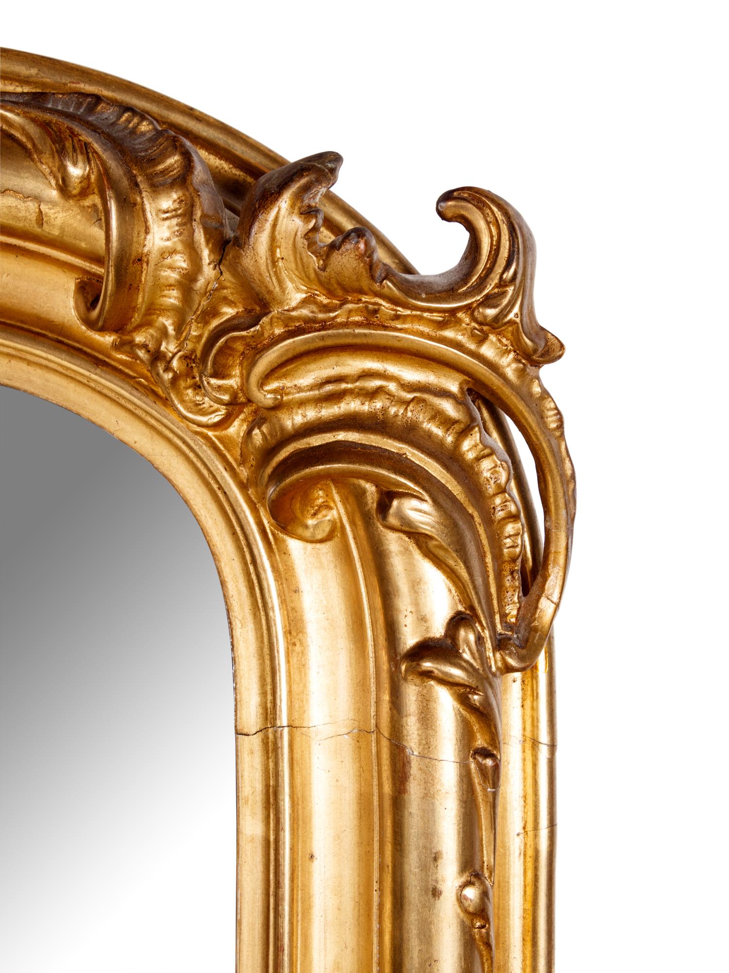 A Louis XV Style Giltwood Mirror