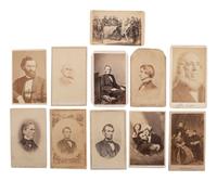 [LINCOLNIANA]. Photographs and ephemera related to Abraham Lincoln and his associates.