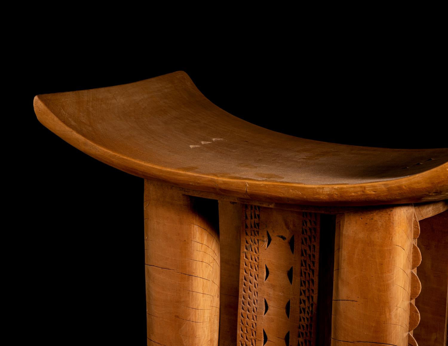 Three Ashanti Wood Stools