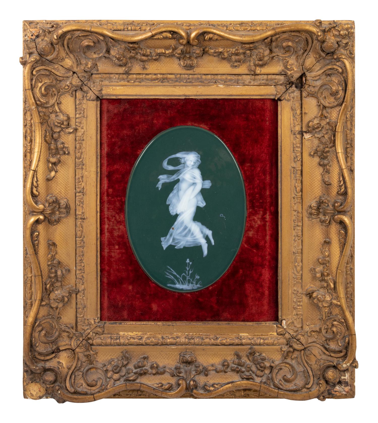 A Prosper Jouneau Pâte-sur-Pâte Porcelain Plaque