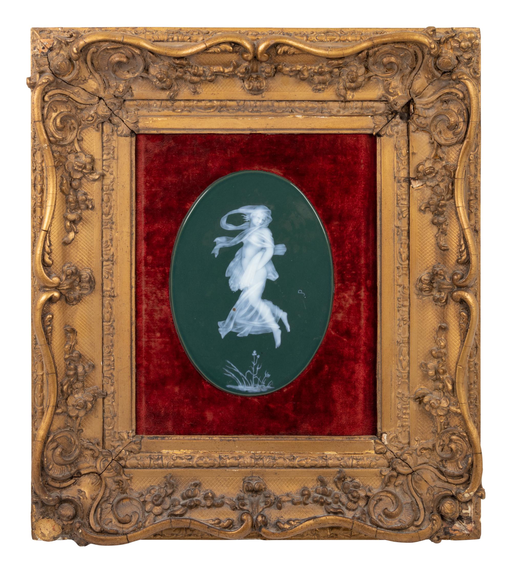 A Prosper Jouneau Pâte-sur-Pâte Porcelain Plaque