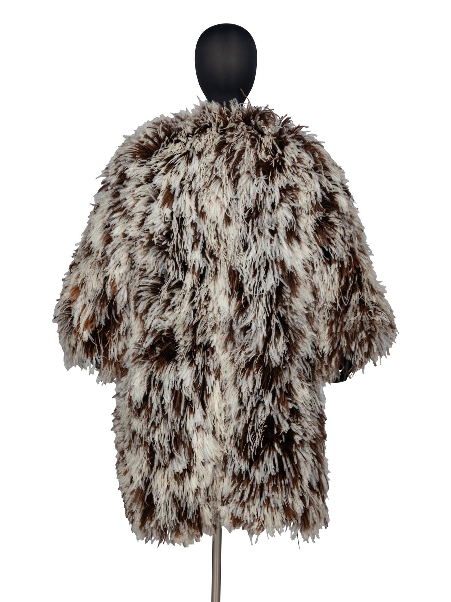 Norman Norell Ostrich Feather Coat, 1971
