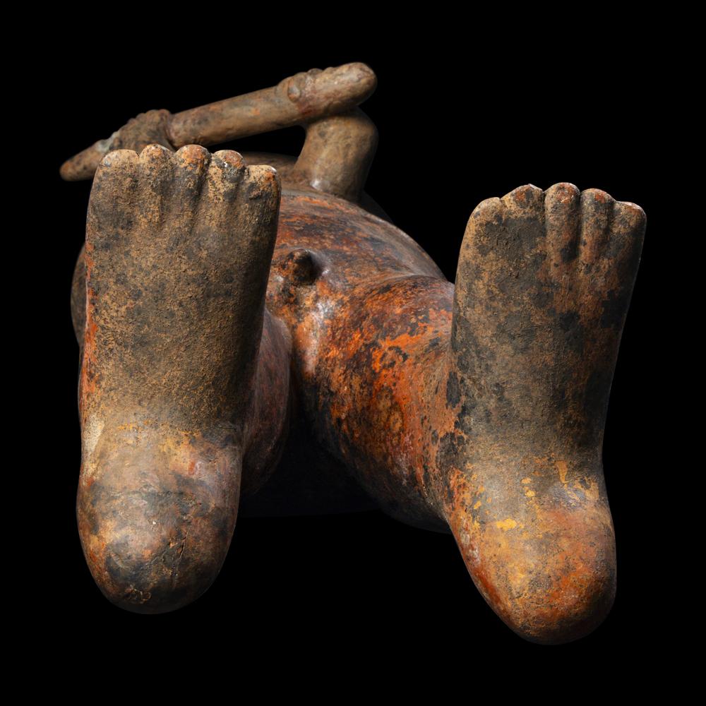A Nayarit Terracotta Standing Warrior