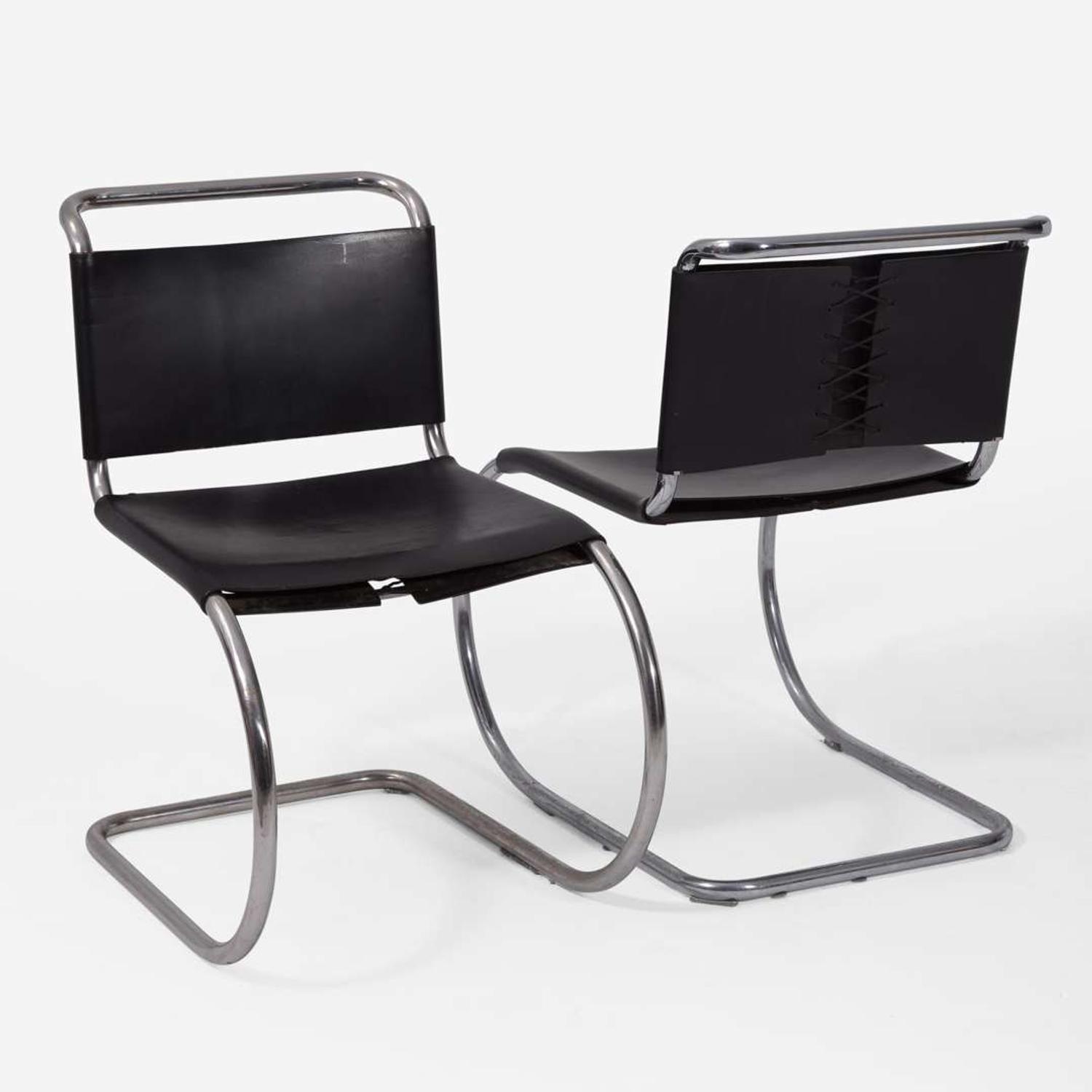 Ludwig Mies van der Rohe (German-American, 1886-1969) Set of Eight "MR-10" Side Chairs, Designed 1927, the present lot circa 1960s