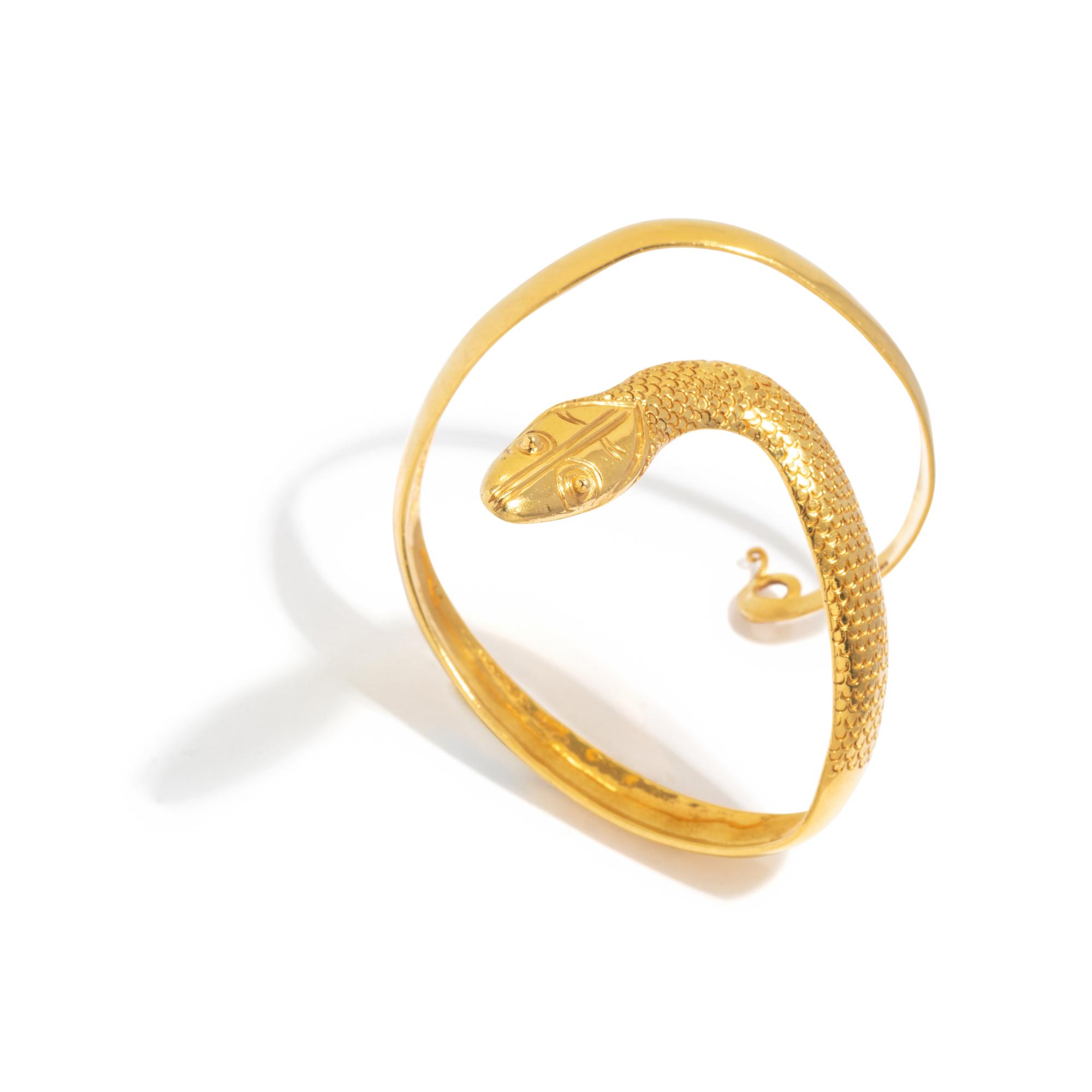 HIGH KARAT GOLD SNAKE BRACELET