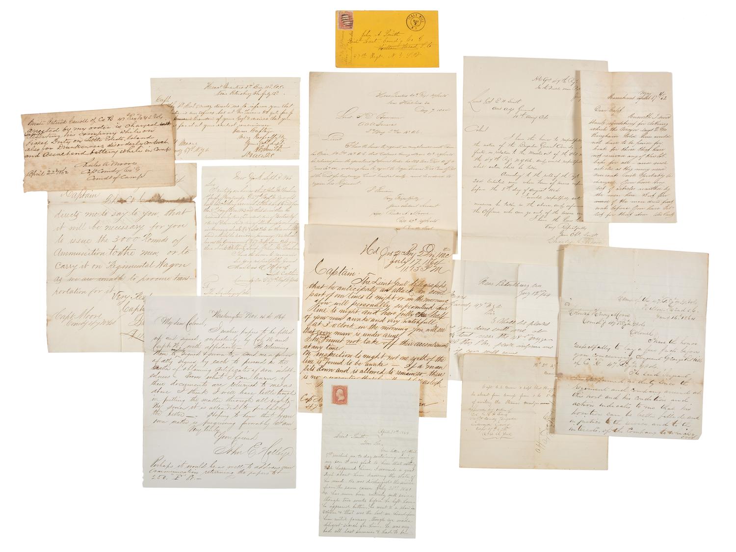 [CIVIL WAR]. Archive associated with the 47th New York Volunteers, the "Washington Grays," including content related to the Battle of Cold Harbor and the Army of the James.
