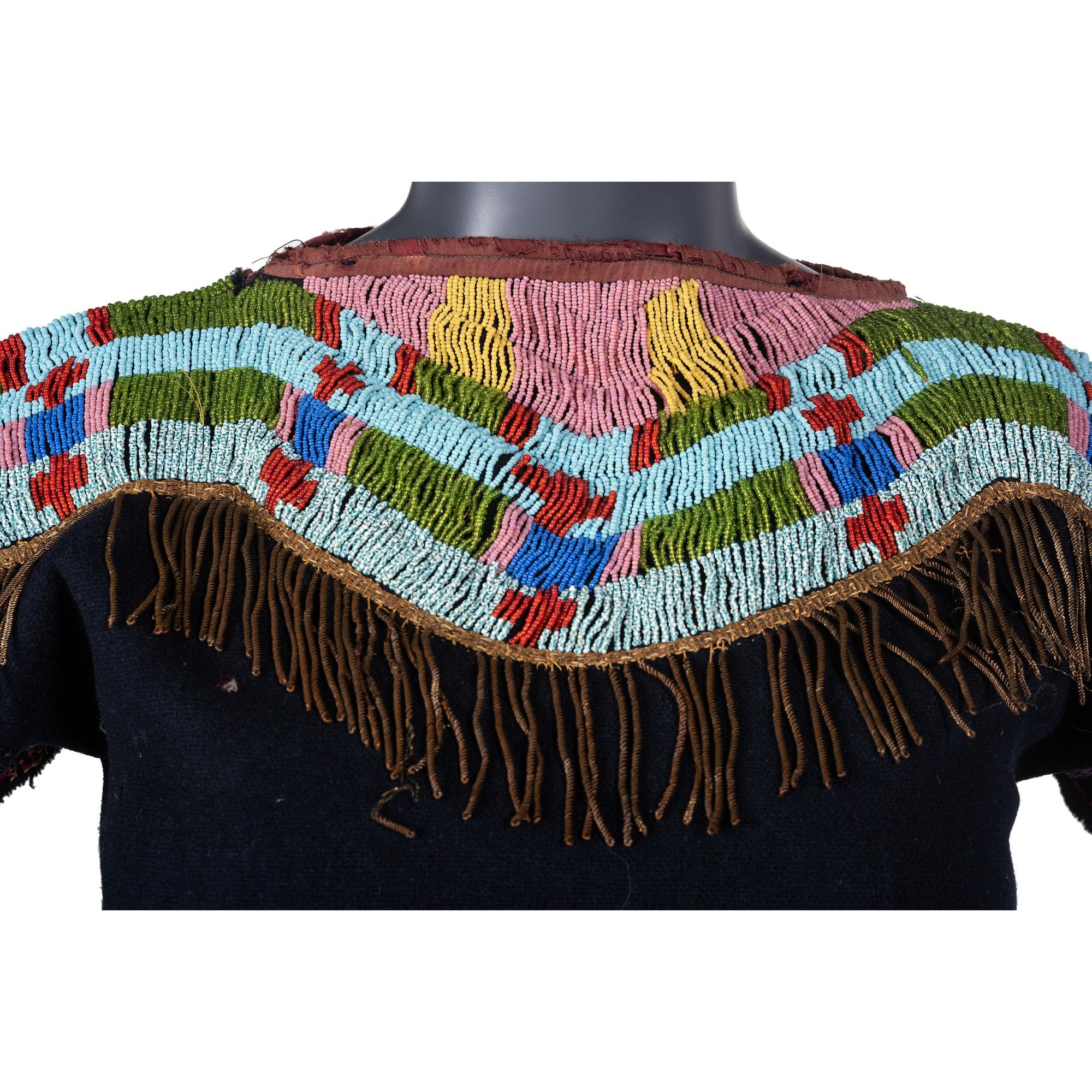 Northern Plains Child's Beaded Trade Wool Dress