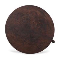 A Chippendale Turned Walnut Pad-Foot Candlestand