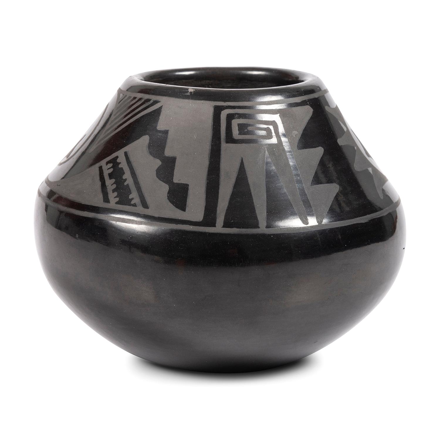 Blackware Pottery Jar