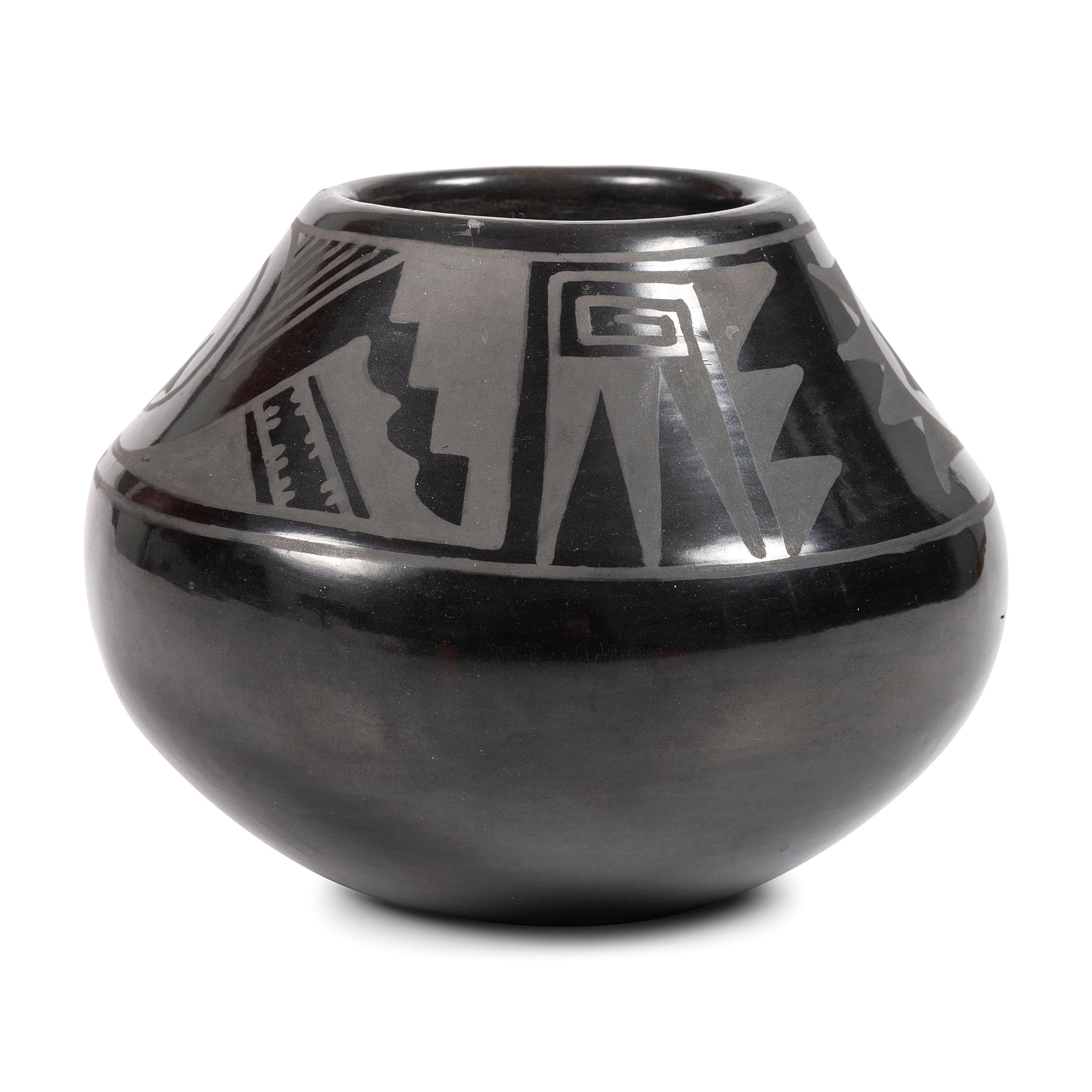 Blackware Pottery Jar