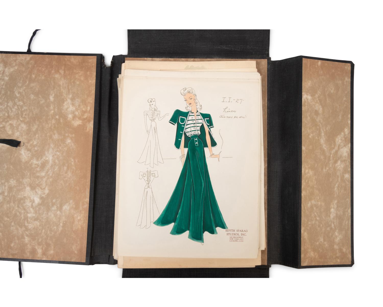 Five Collections of Fashion Illustrations, 1938-1945