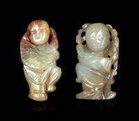 Five Chinese Hardstone Figures of Boys