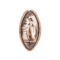 VICTORIAN, MOURNING BROOCH