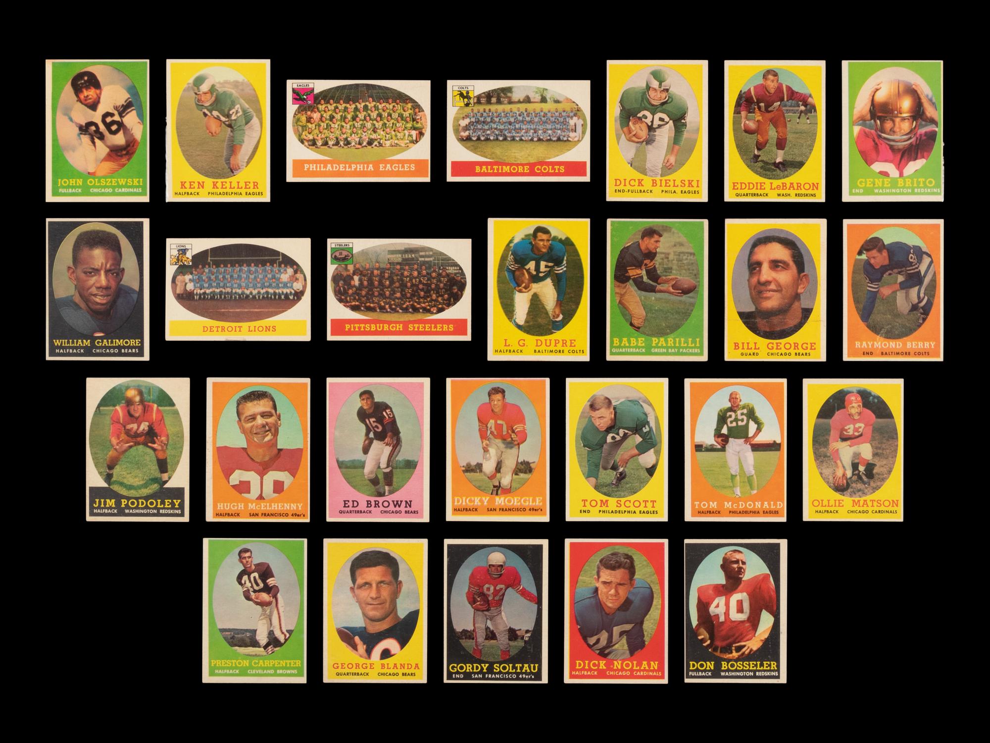 A Near Set of 1958 Topps Football Cards (131/132)