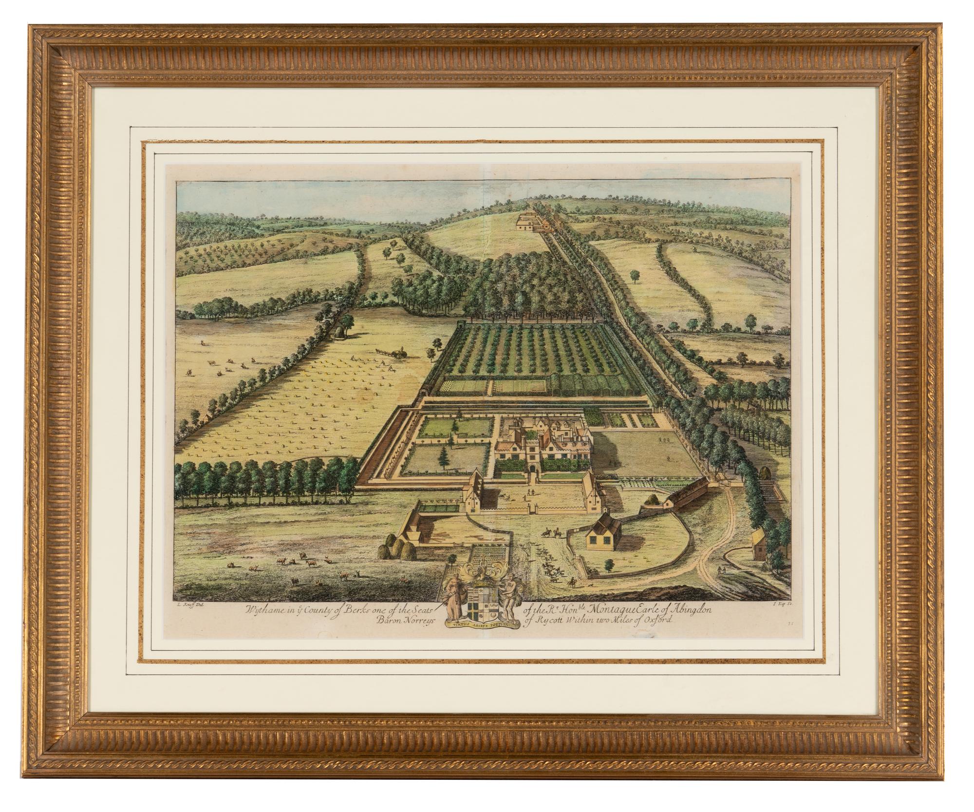 A Set of Eight Hand-Colored Engravings