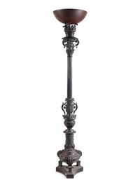 A Painted Cast Metal Torchère