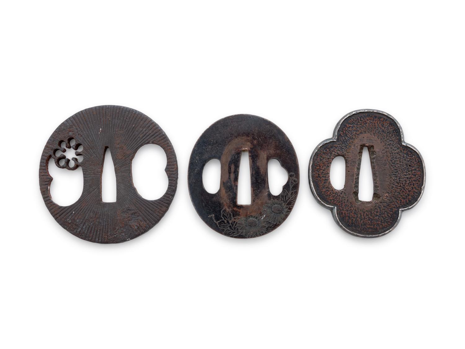 Nine Cast Iron Tsubas