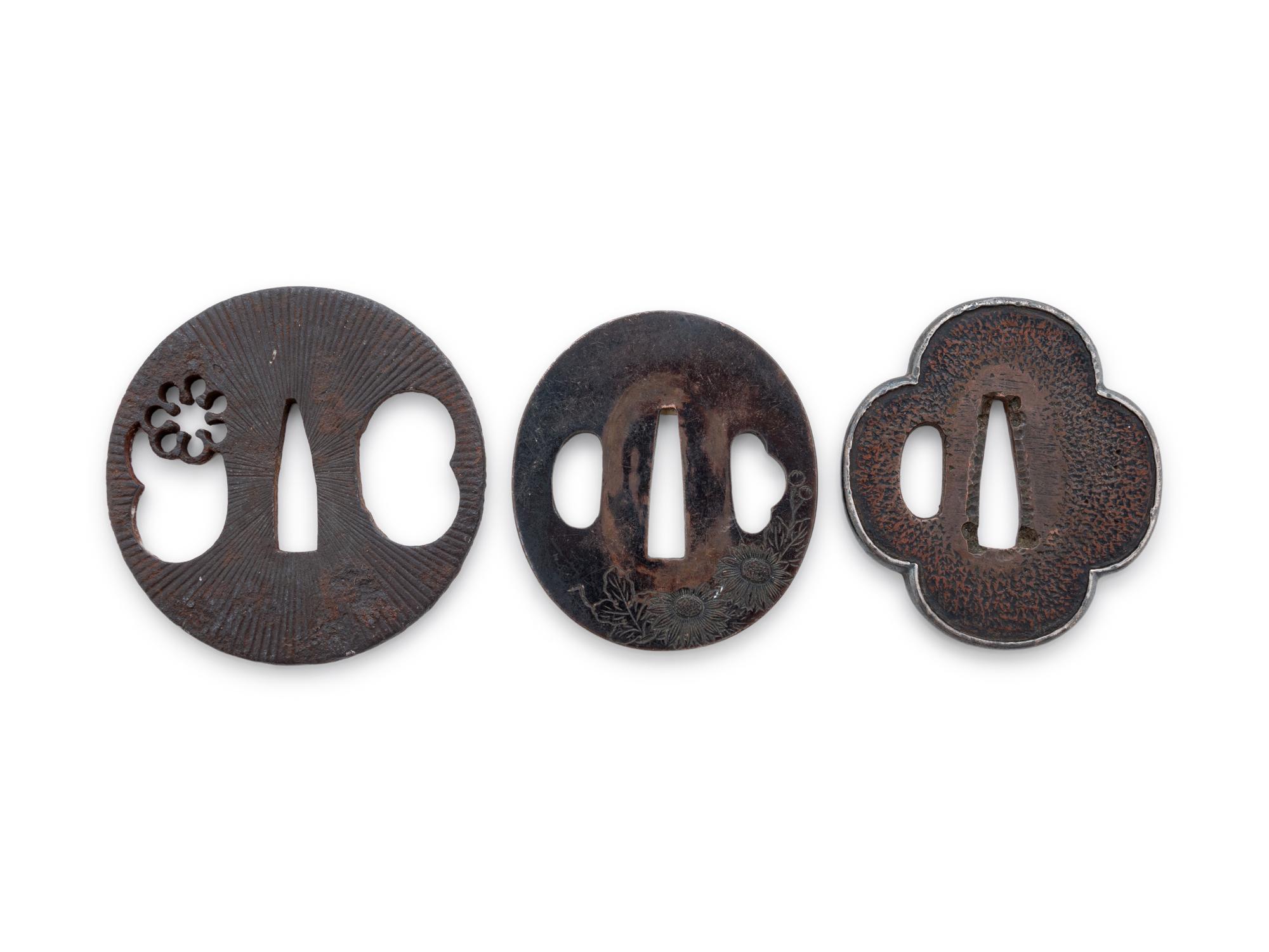 Nine Cast Iron Tsubas