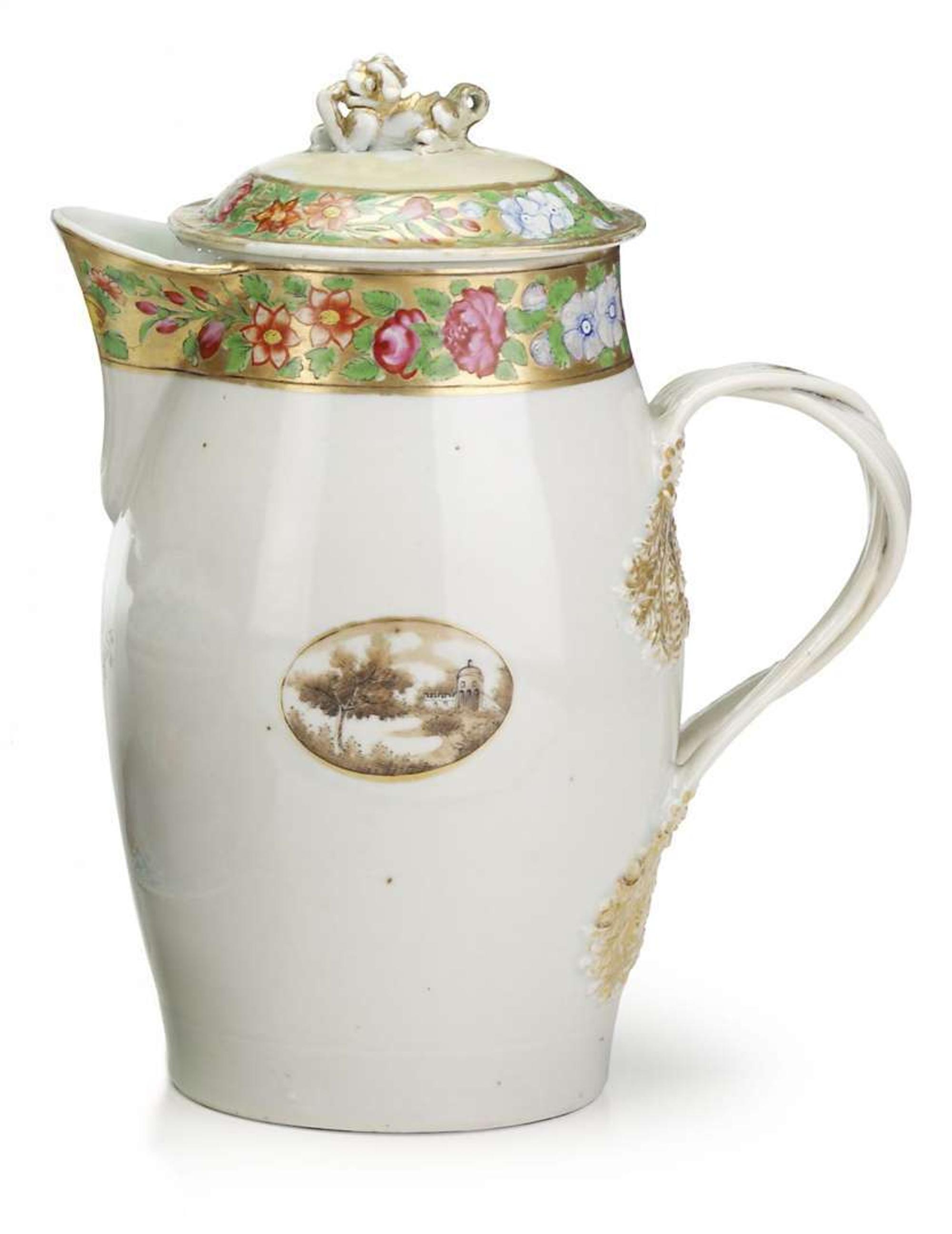 Chinese Export porcelain cider jug early 19th century