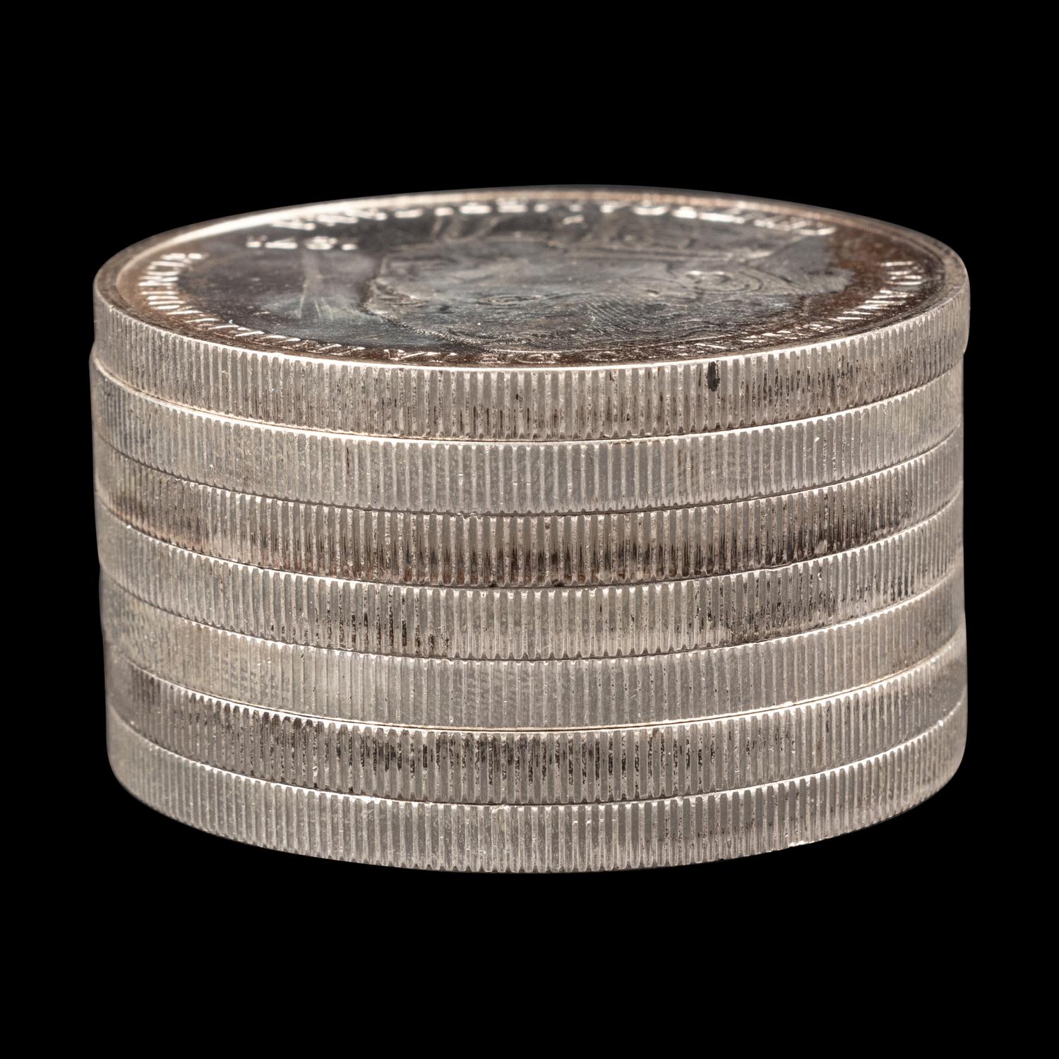 [PANAMA] Seven 1971 150th Anniversary of Independence Commemorative 20 Balboa Silver Coins