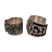 Navajo Silver an Turquoise Cuff Bracelets