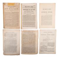 [POLITICS IN AMERICA -- 1860 ELECTION]. A group of ballots and pamphlets related to the 1860 presidential election.