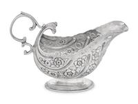 An Irish Georgian Silver Sauce Boat