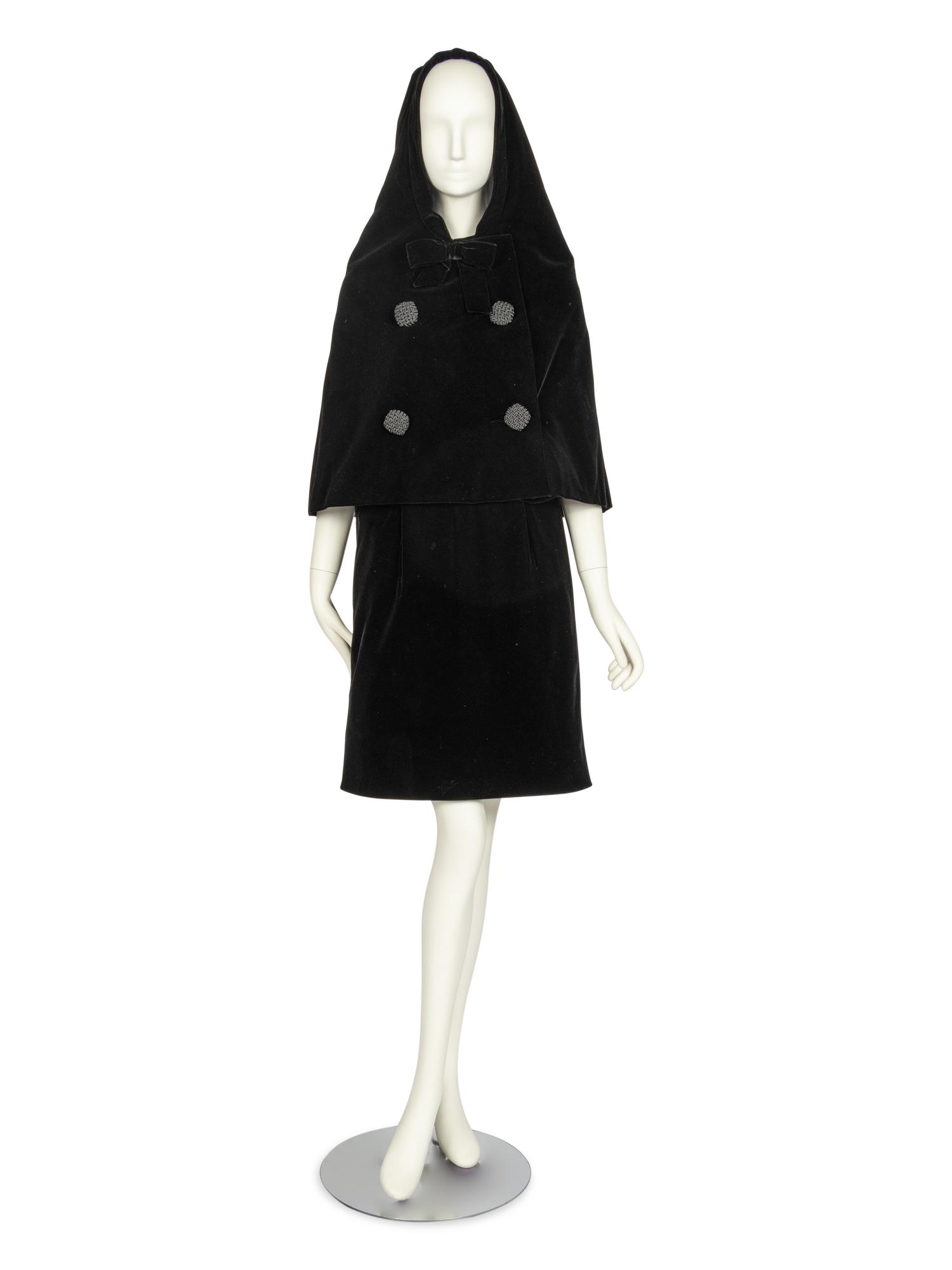Pierre Cardin Haute Couture Dress and Hood, 1960s