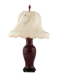 A Chinese Porcelain Vase Mounted as a Lamp