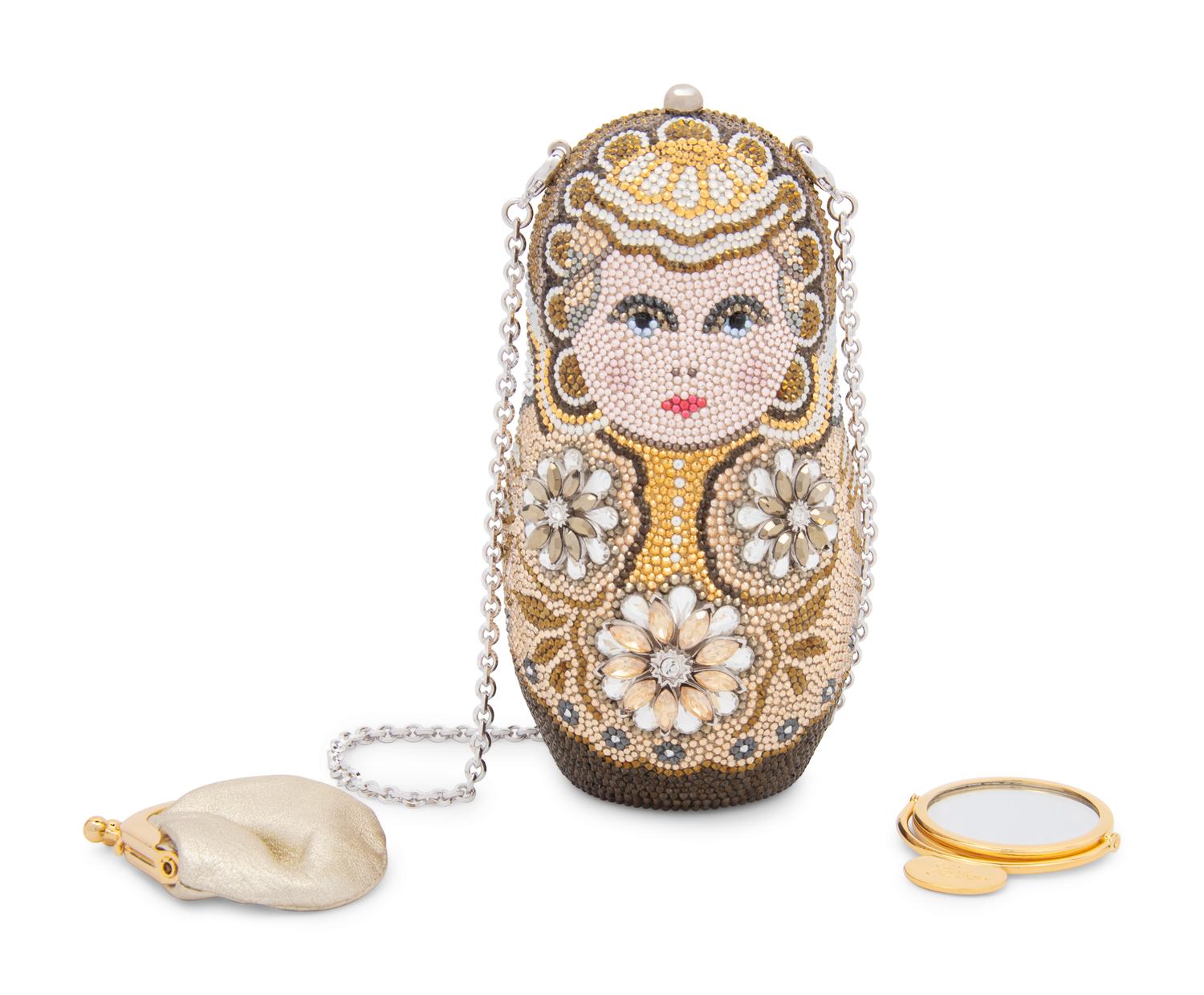 Judith Leiber Collector's Edition Nesting Doll Minaudière