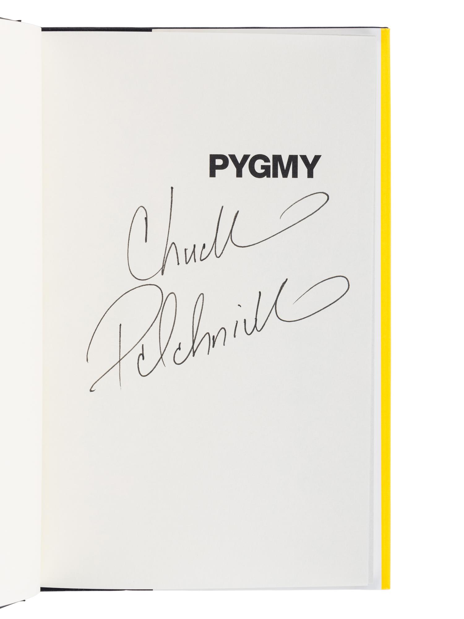 PALAHNIUK, Chuck (b. 1962). A group of 8 works by Palahniuk, ALL FIRST EDITIONS, ALL SIGNED OR INSCRIBED, comprising: