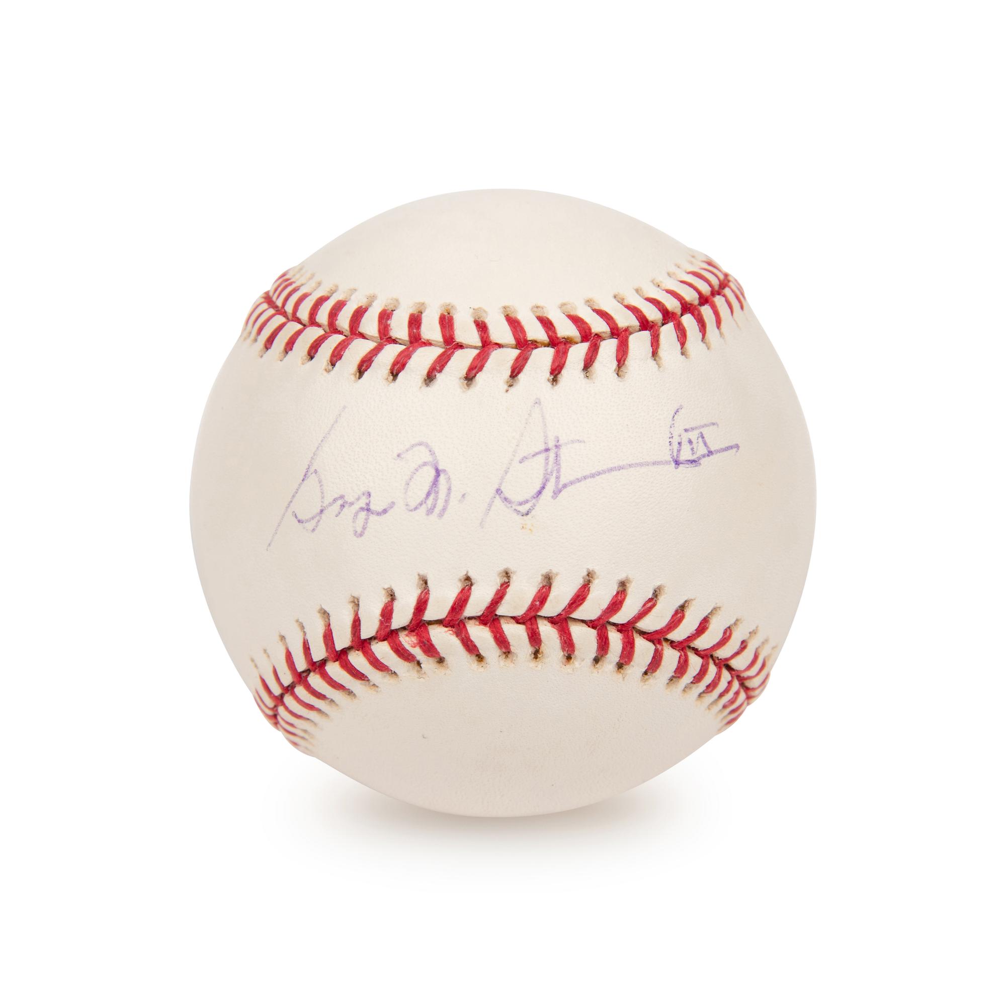 A George Steinbrenner Single Signed Autograph Baseball (PSA)