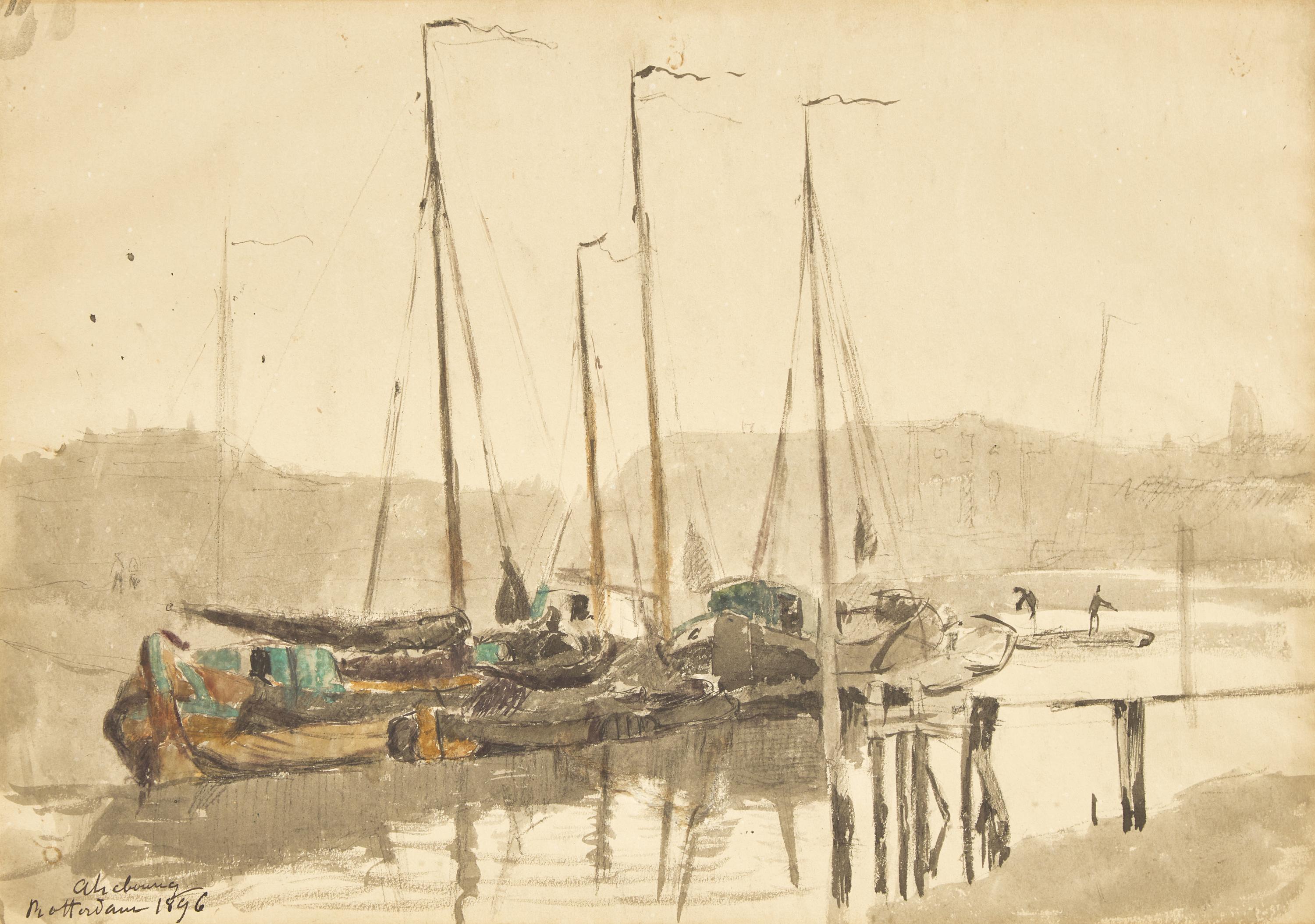 Terre et Mer (Rotterdam) (A Double-Sided Work) , 1896