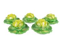 A Set of 21 Mottahedeh Stately Homes Porcelain Lettuce Boxes and Stands — 20TH CENTURY