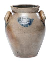 A Rare S. Purdy One-Gallon Ovoid Stoneware Crock
