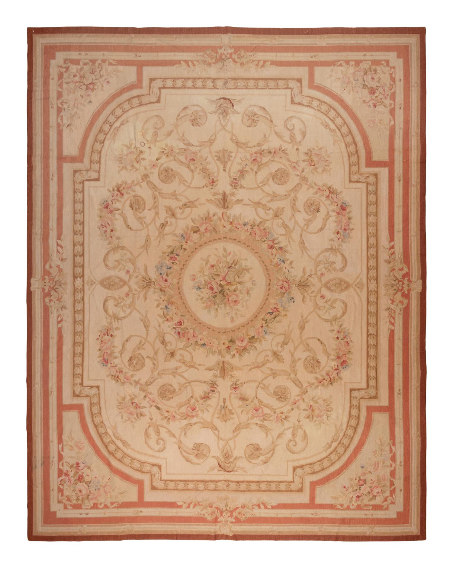 An Aubusson Style Wool Rug