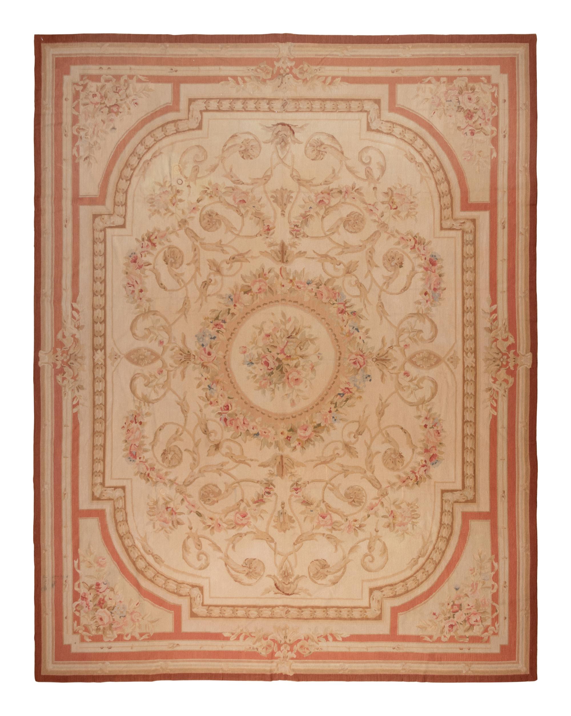 An Aubusson Style Wool Rug