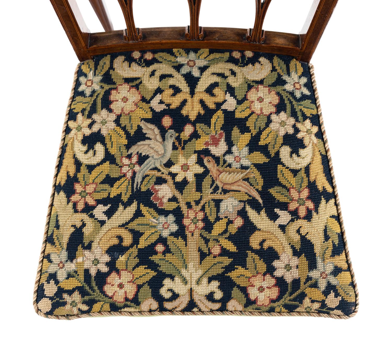 A Set of Six George III Mahogany Dining Chairs