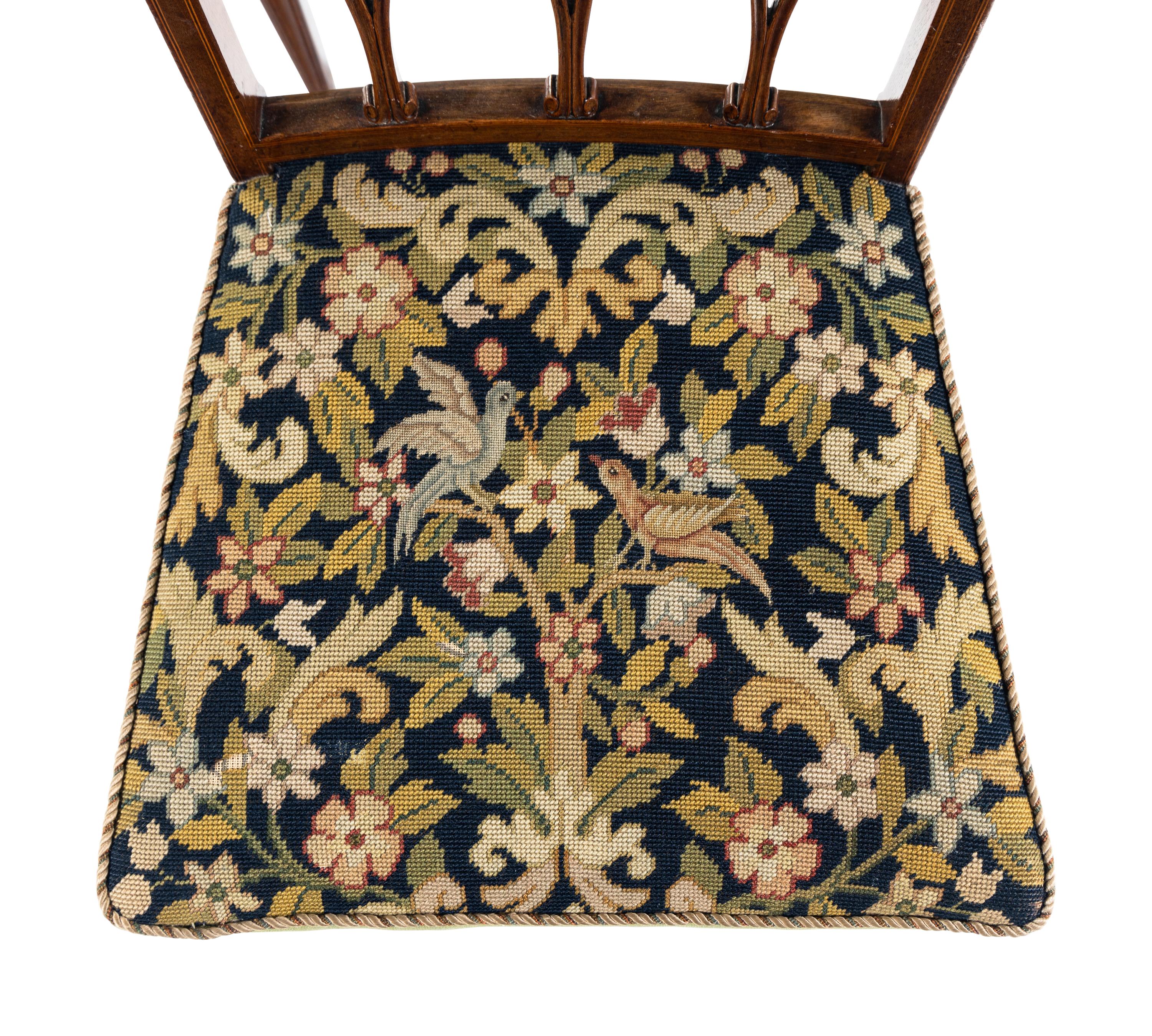 A Set of Six George III Mahogany Dining Chairs
