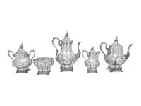 An American Silver Five-Piece Tea and Coffee Service