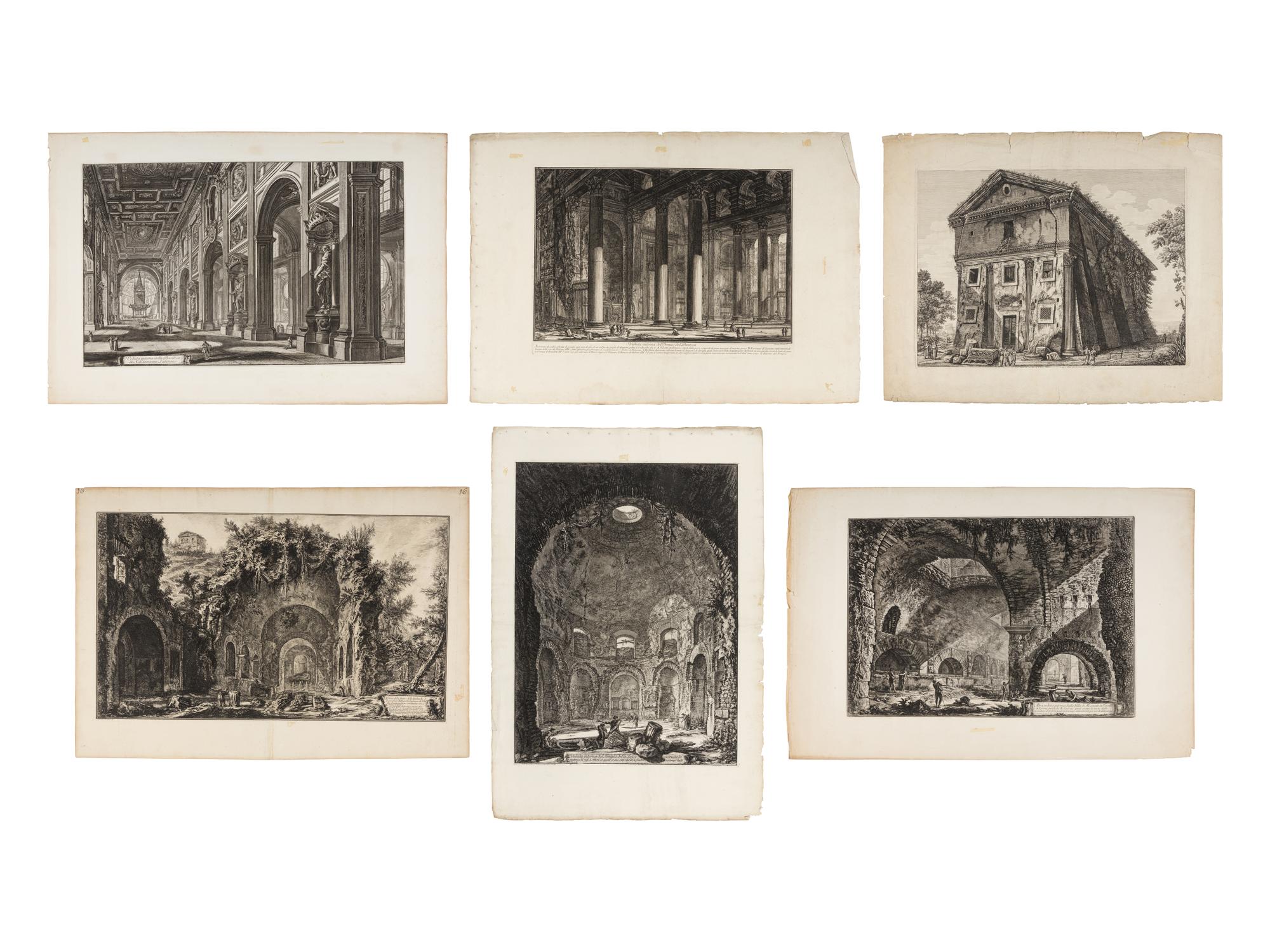 Six Piranesi Prints