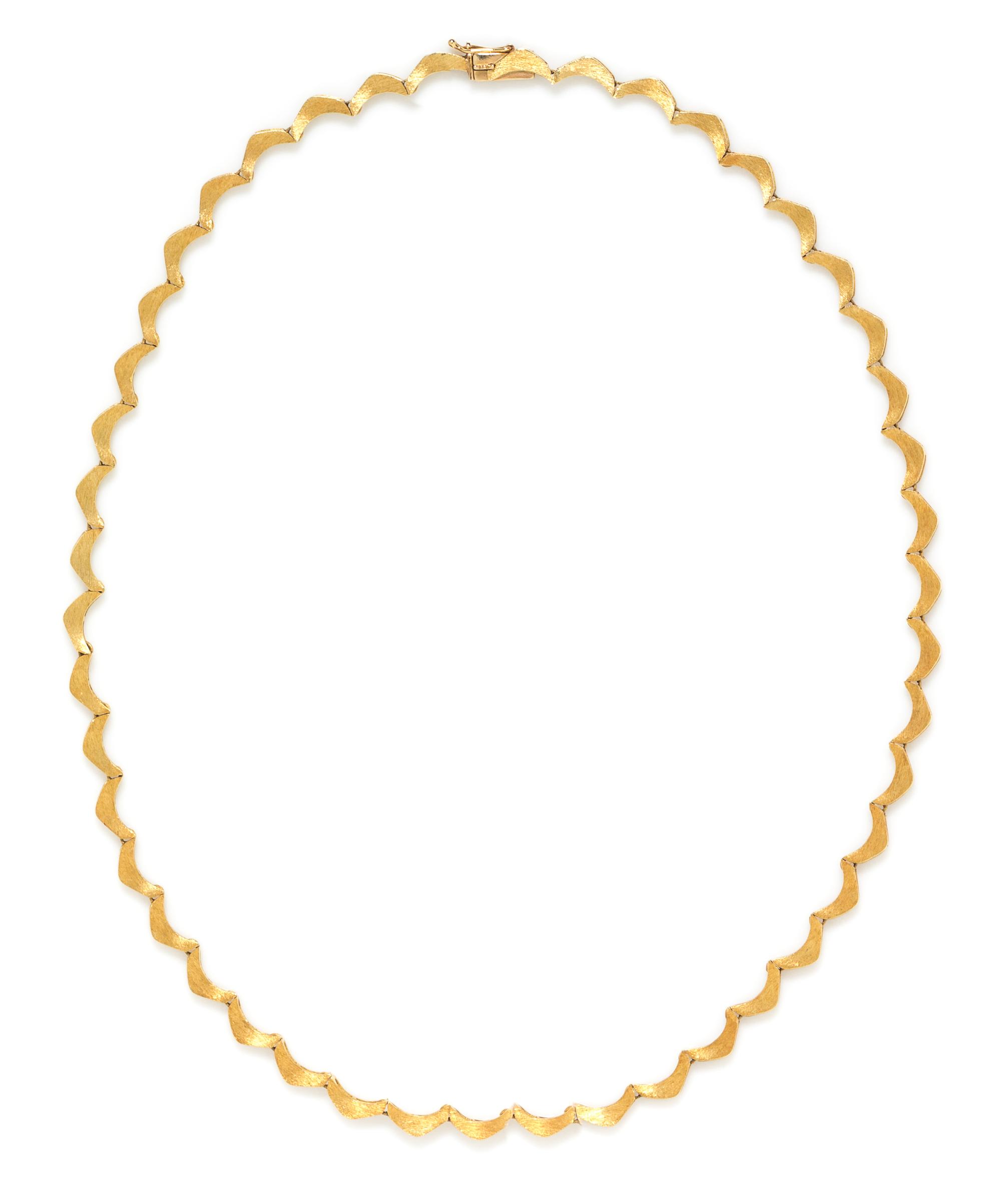 A 14 Karat Yellow Gold Necklace, 9.30 dwts.