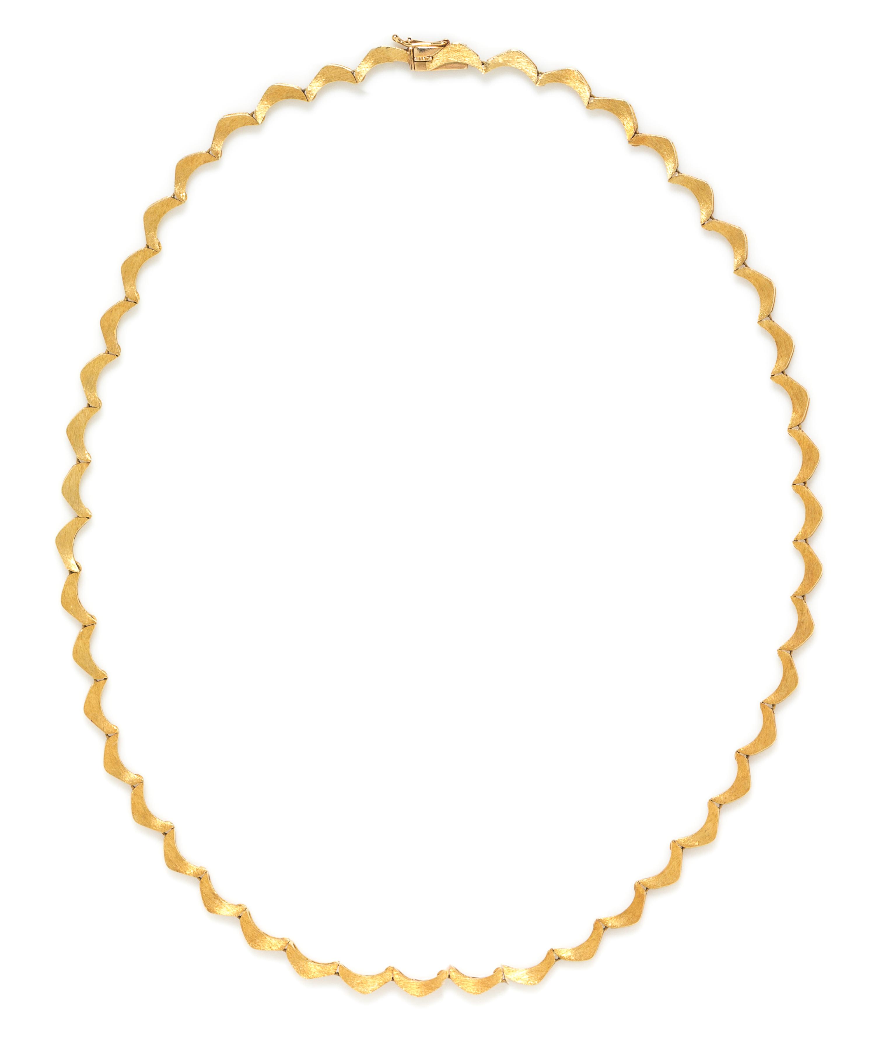 A 14 Karat Yellow Gold Necklace, 9.30 dwts.