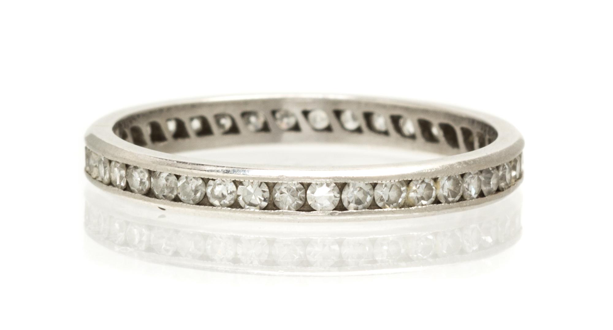 A Platinum and Diamond Eternity Band, 2.10 dwts.