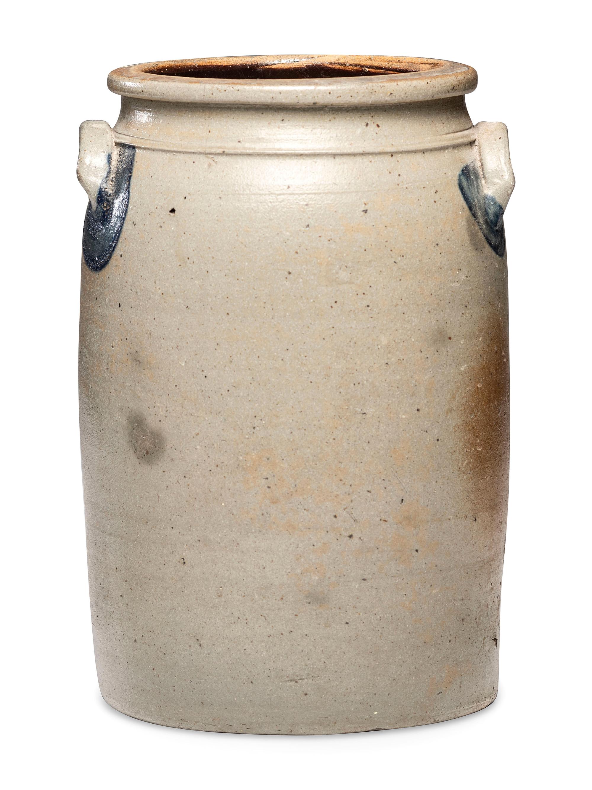 An A. Conrad Three-Gallon Stoneware Crock