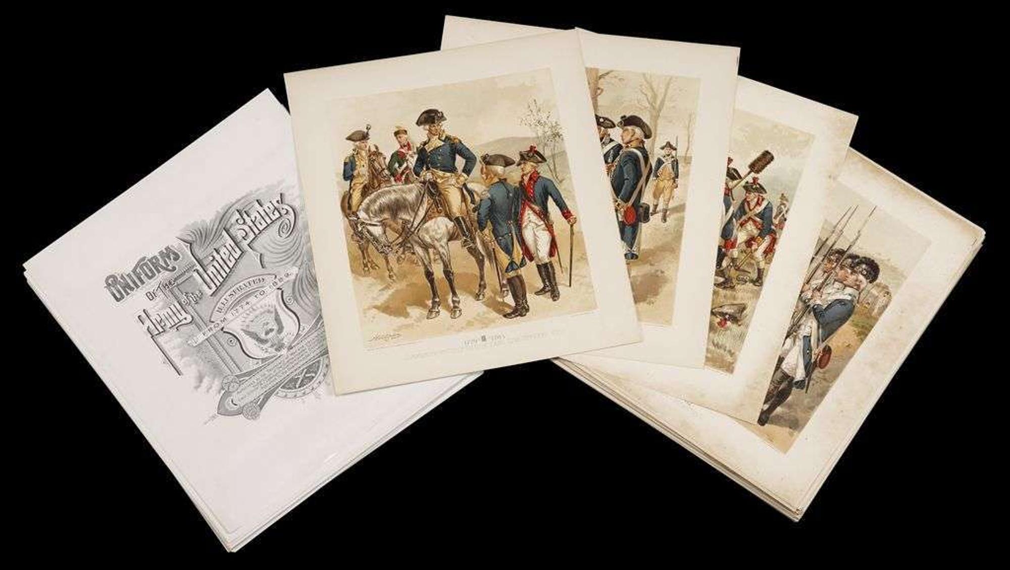 Henry Alexander Ogden (1856-1936) uniform of the army of the united states, from 1774 to 1889