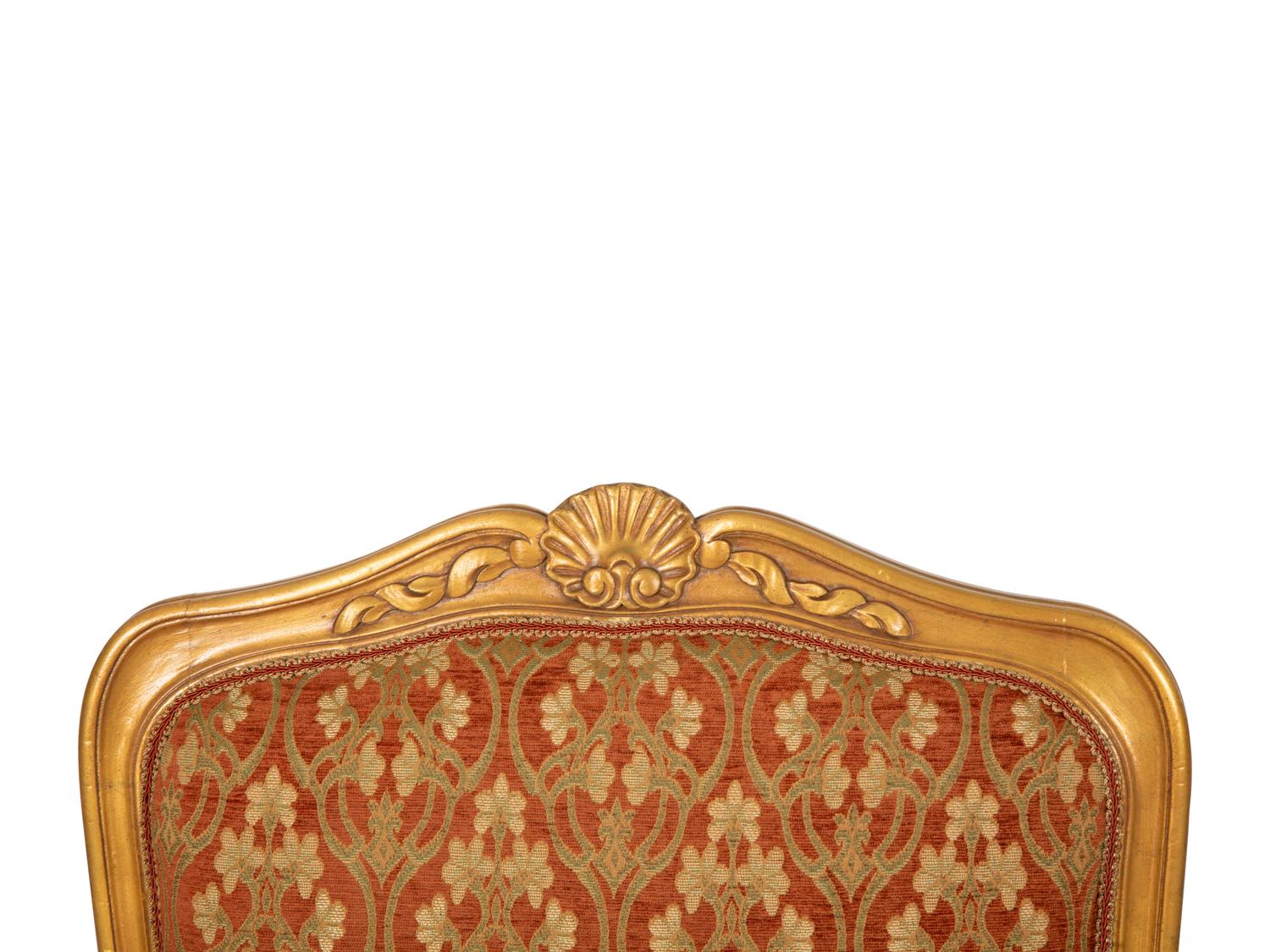 A Pair of Louis XV Style Painted Fauteuils