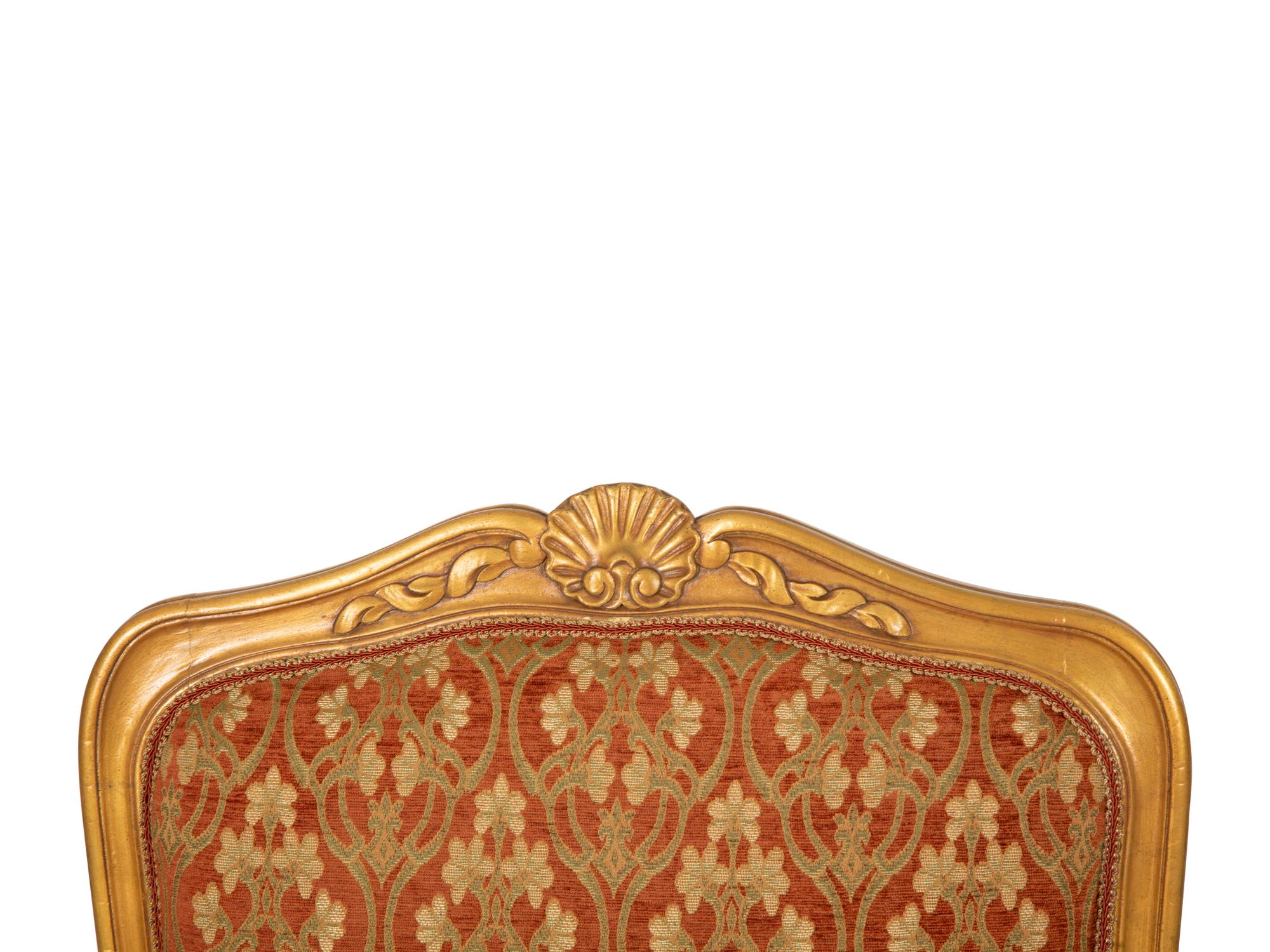 A Pair of Louis XV Style Painted Fauteuils