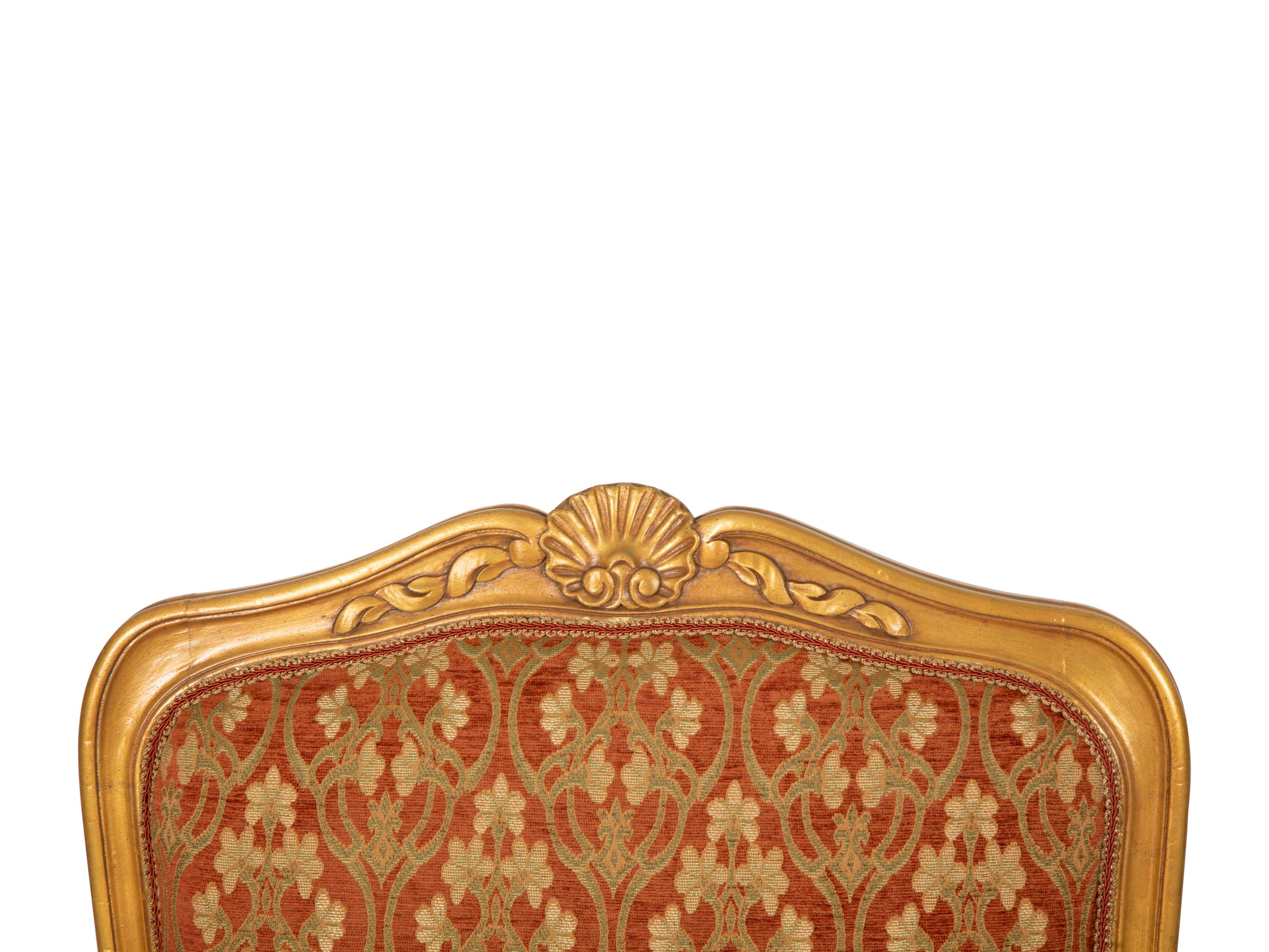A Pair of Louis XV Style Painted Fauteuils
